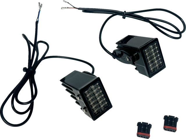 CUSTOM DYNAMICS Rear Strut Mount LED Turn Signals - Black with Smoke Lens CD-RTS-18ST-B