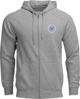 THOR Badge Zip-Up Hoodie - Heather Gray - Medium 3050-7024