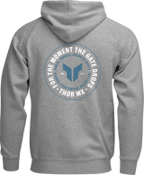 THOR Badge Zip-Up Hoodie - Heather Gray - Large 3050-7025