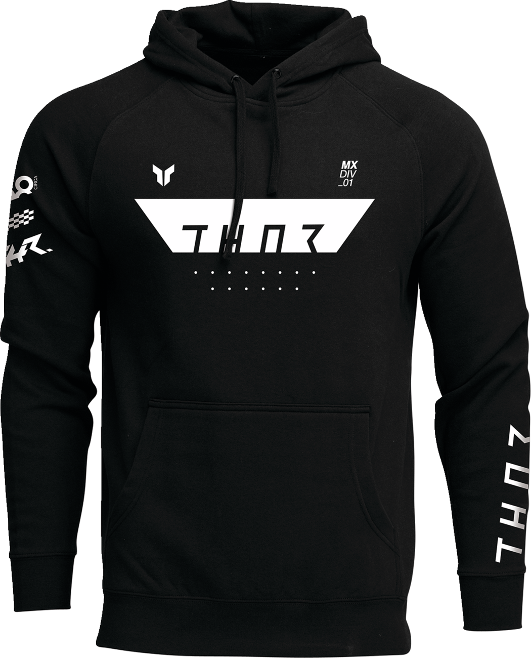 THOR Rogue Pullover Hoodie - Black - Small 3050-7029