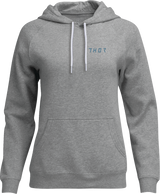 THOR Women's Trax Pullover Hoodie - Heather Light Gray - Large 3051-1242