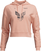 THOR Women's Iconic Pullover Crop Hoodie - Pink - Small 3051-1249