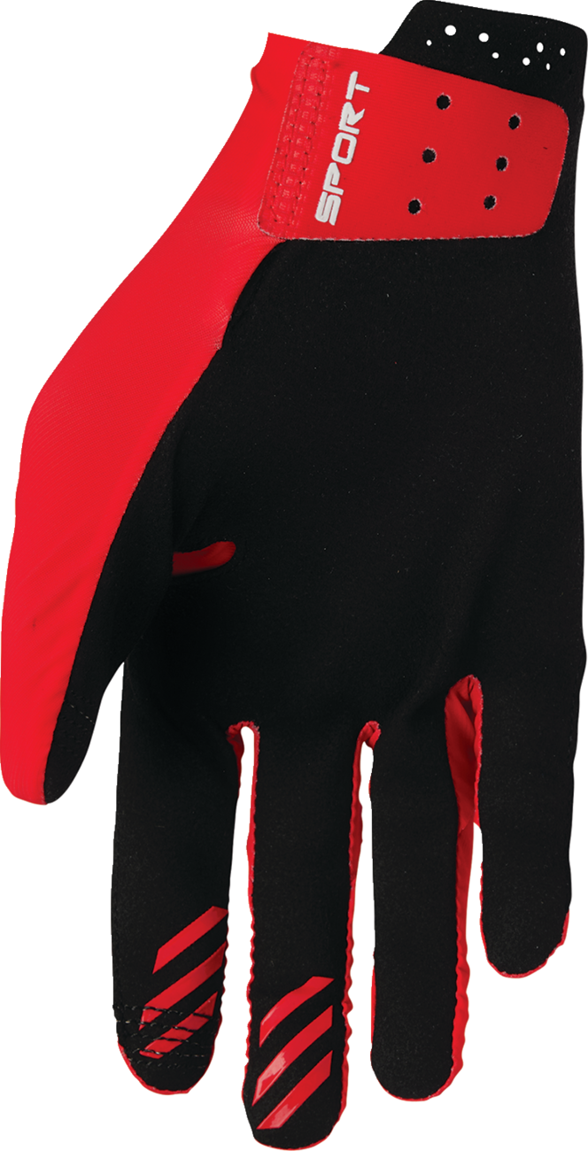 THOR SPORTMODE Iconic Gloves - Red - XS 3330-8012