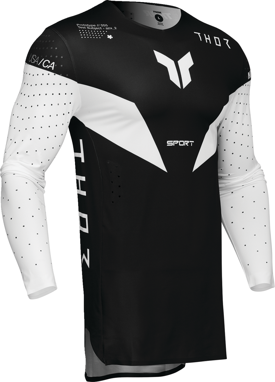 THOR SPORTMODE Strike Jersey - Black - Large 2910-8102