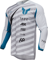 THOR LAUNCHMODE Vented Raid Jersey - White/Gray - 3XL 2910-8255