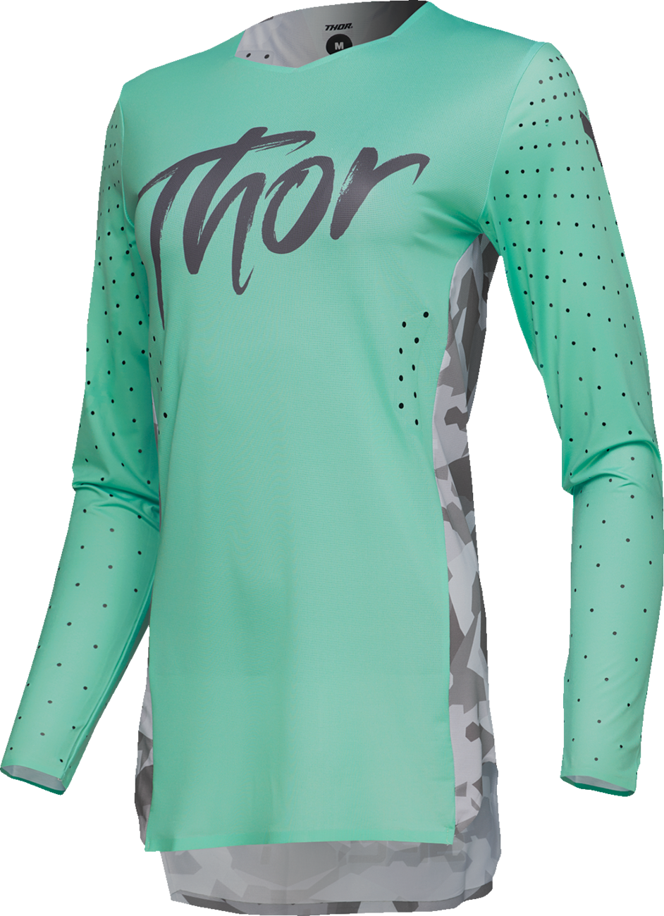 THOR Women's SPORTMODE Shadow Jersey - Teal - Large 2911-0323