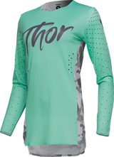 THOR Women's SPORTMODE Shadow Jersey - Teal - Large 2911-0323
