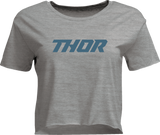 THOR Women's Corp Crop T-Shirt - Heather Gray - Large 3031-4310