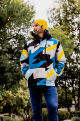 THOR Brave Heavyweight Tour Jacket - Blue/Yellow - XL 2920-0820