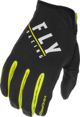 Windproof Gloves Black/Hi Vis Sz 07 - Cycle City Outdoors