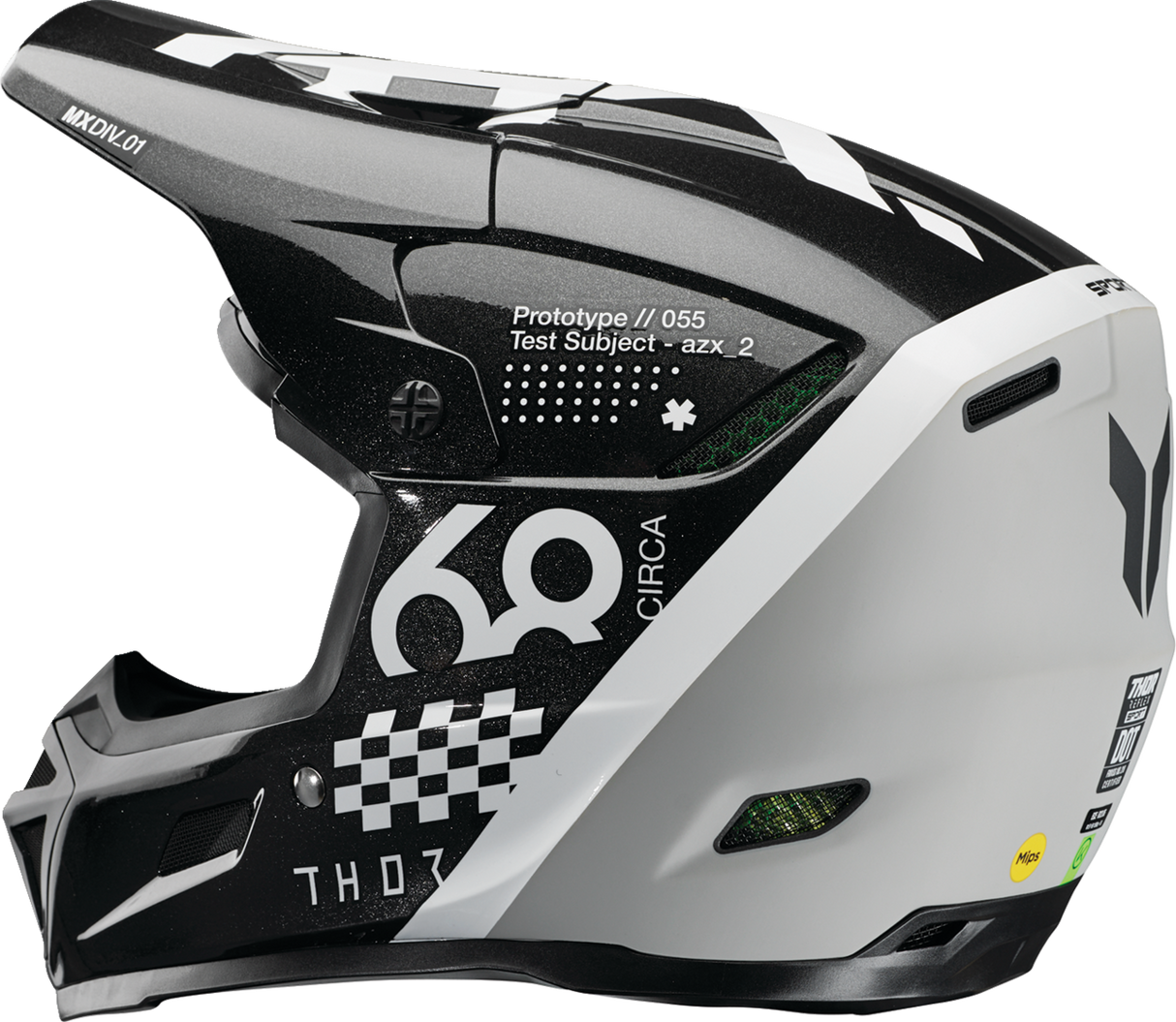 THOR Reflex Sport Helmet - Riot - MIPS¨ - Black/White - Small 0110-8776