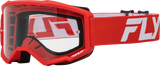 Youth Focus Goggle Red/White W/ Clear Lens - Cycle City Outdoors
