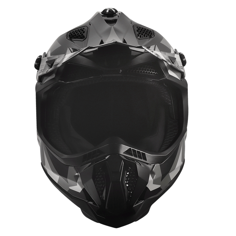 LS2 - Subverter Evo Motocross Helmet - Vector Gloss Black Gray White - L