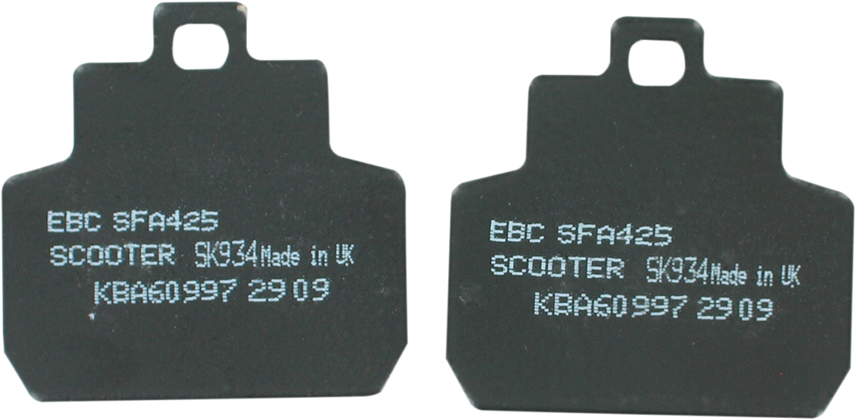 EBC SFA Series Organic Base Rear Left Brake Pads - SFA425 (Piaggio MP3 250 / Beverly 500 / MP3 125 2006–2012)