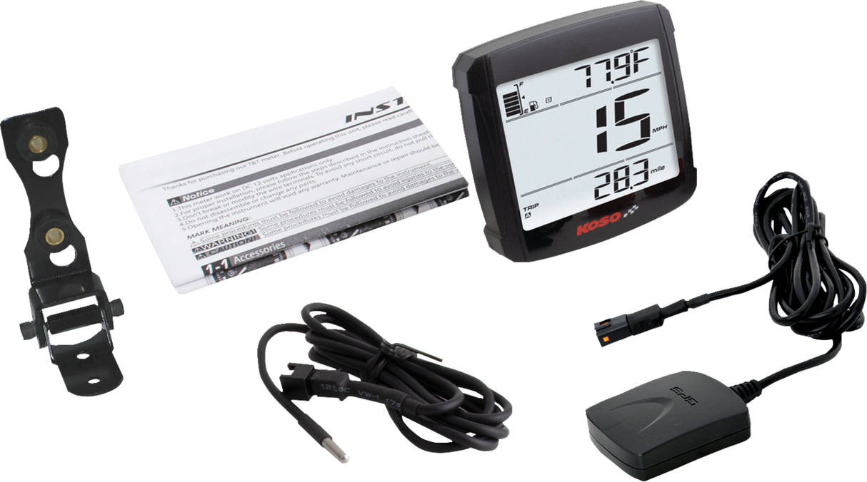 KOSO NORTH AMERICA XR-01 GPS Speedometer with Sensor BB026010