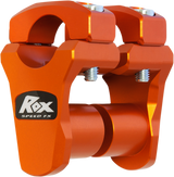 ROX SPEED FX Risers - Pivoting - 1-3/4" - Oversized Handlebars - KTM Orange 3R-P2PPLO
