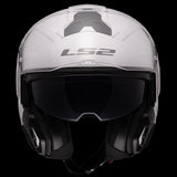 LS2 - Advant II Solid Gloss White Modular Helmet