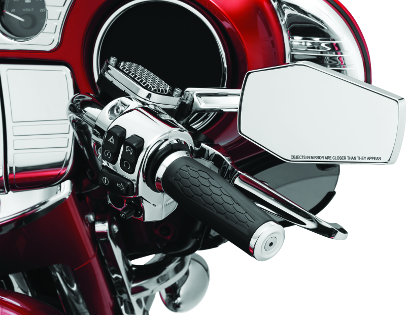 Kuryakyn Hex Mirrors Chrome - Cycle City Outdoors