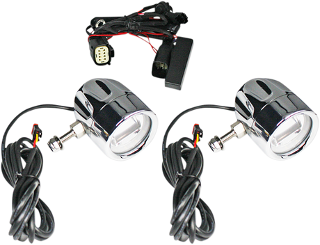 Custom Dynamics LED Fog Light - SS8 - Chrome PB-FOG-SS8-C - Cycle City Outdoors