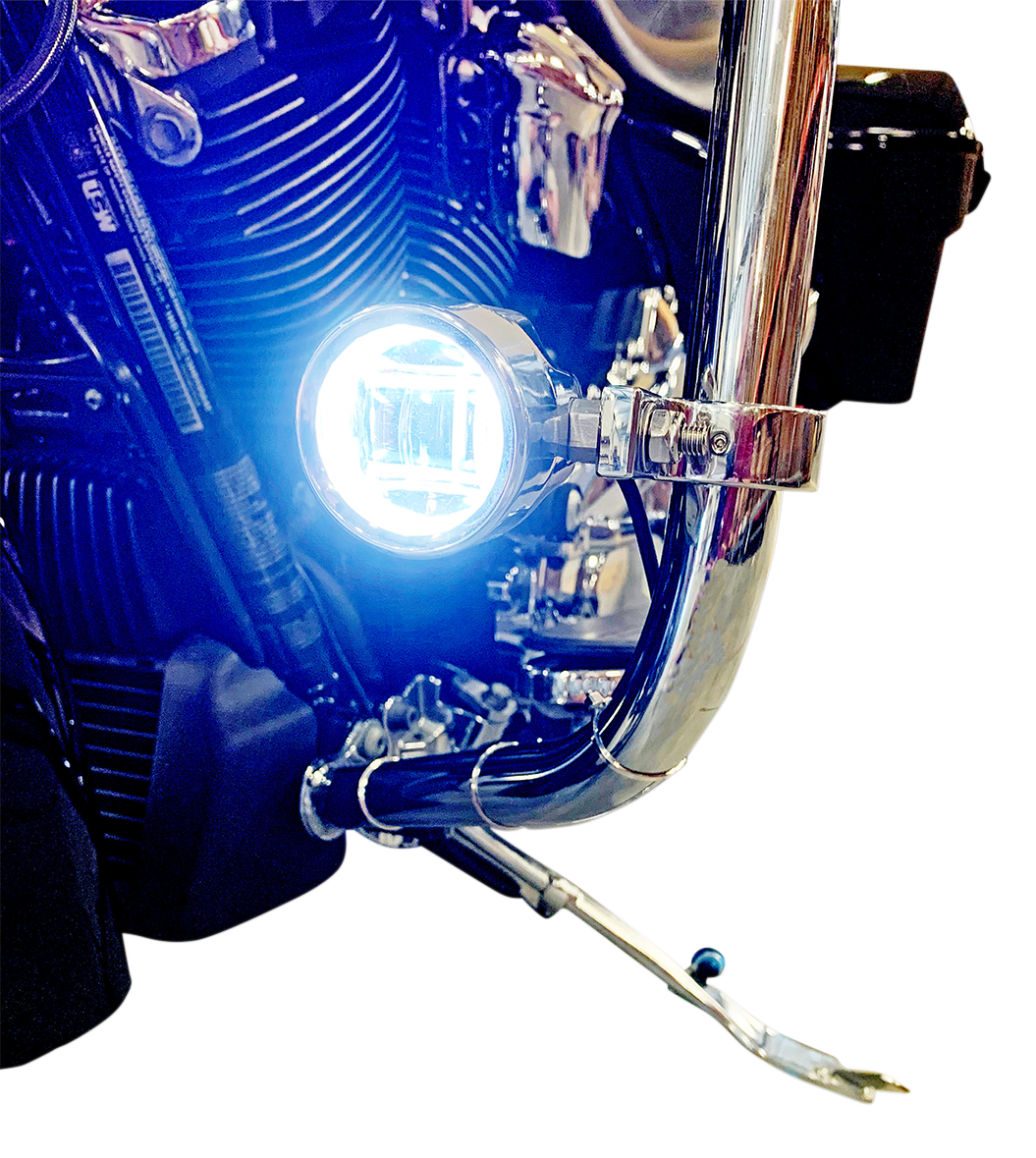 Custom Dynamics LED Fog Light - Indian - Chrome PB-FOG-IND-C - Cycle City Outdoors