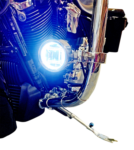 Custom Dynamics LED Fog Light - Indian - Chrome PB-FOG-IND-C - Cycle City Outdoors