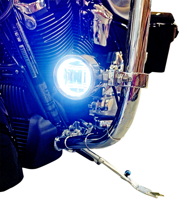 Custom Dynamics LED Fog Light - Indian - Chrome PB-FOG-IND-C - Cycle City Outdoors