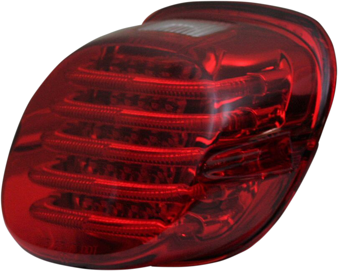 Custom Dynamics Taillight - with License Plate Illumination Window - Red PB-TL-LPW-R - Cycle City Outdoors