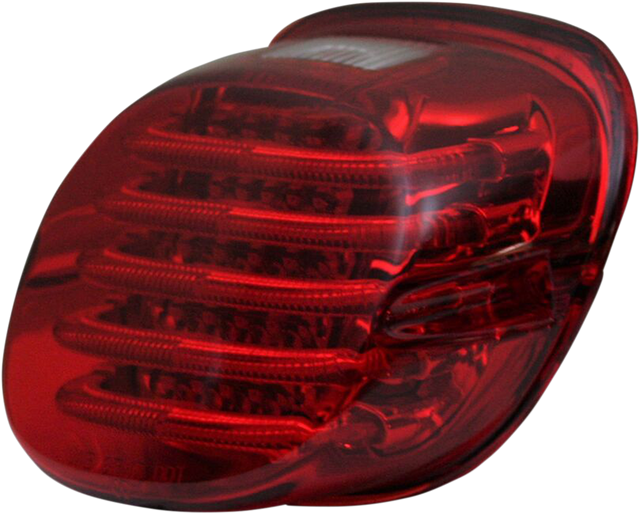 Custom Dynamics Taillight - with License Plate Illumination Window - Red PB-TL-LPW-R - Cycle City Outdoors