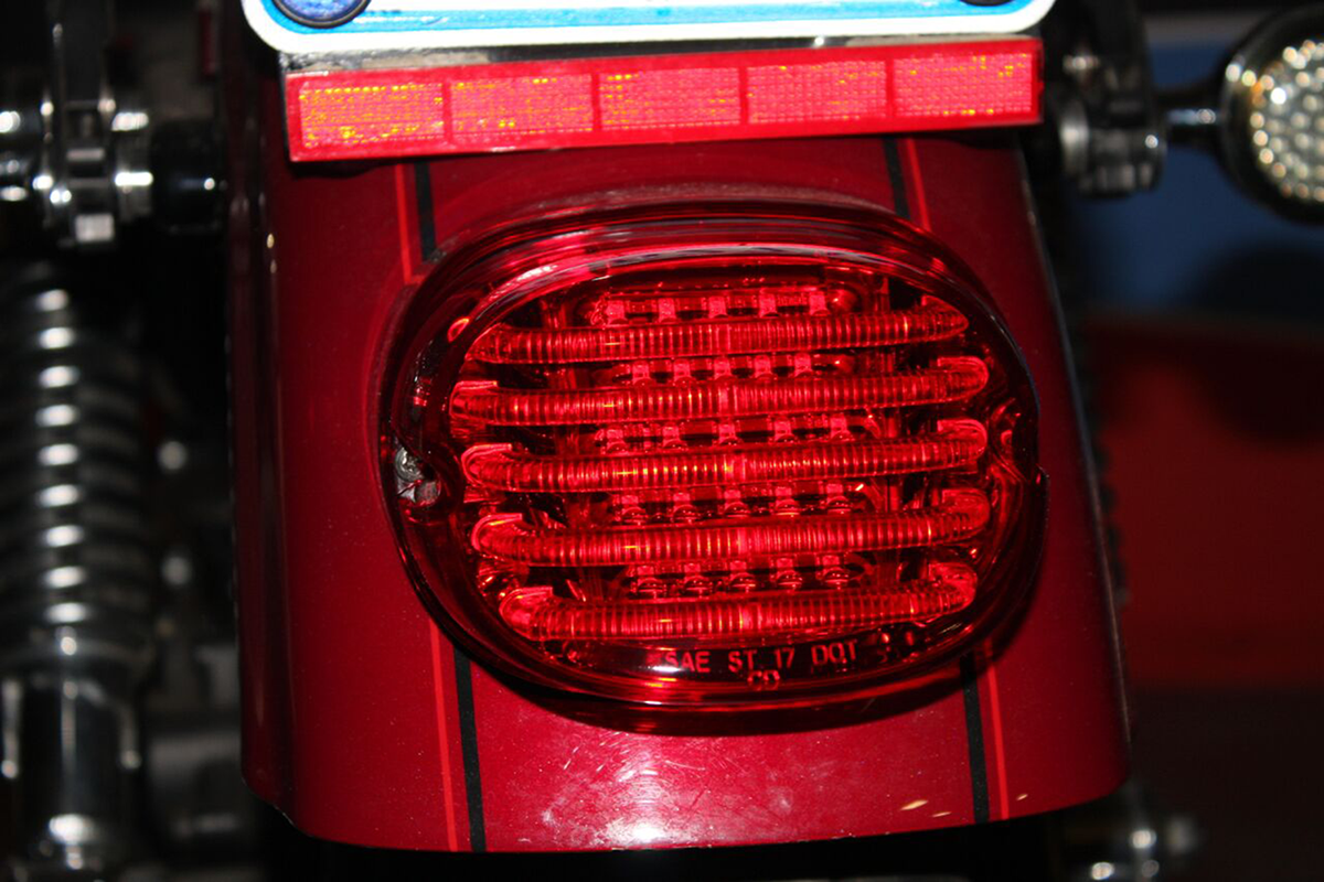 Custom Dynamics Taillight - without License Plate Illumination Window - Red PB-TL-LP-R - Cycle City Outdoors