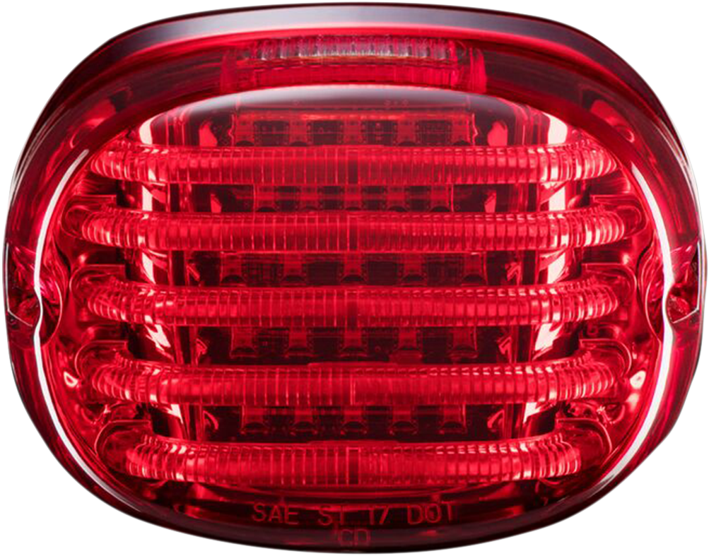Custom Dynamics Taillight - with License Plate Illumination Window - Red PB-TL-SBW-R - Cycle City Outdoors