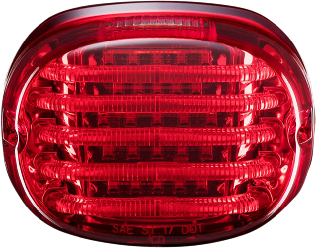Custom Dynamics Taillight - with License Plate Illumination Window - Red PB-TL-SBW-R - Cycle City Outdoors