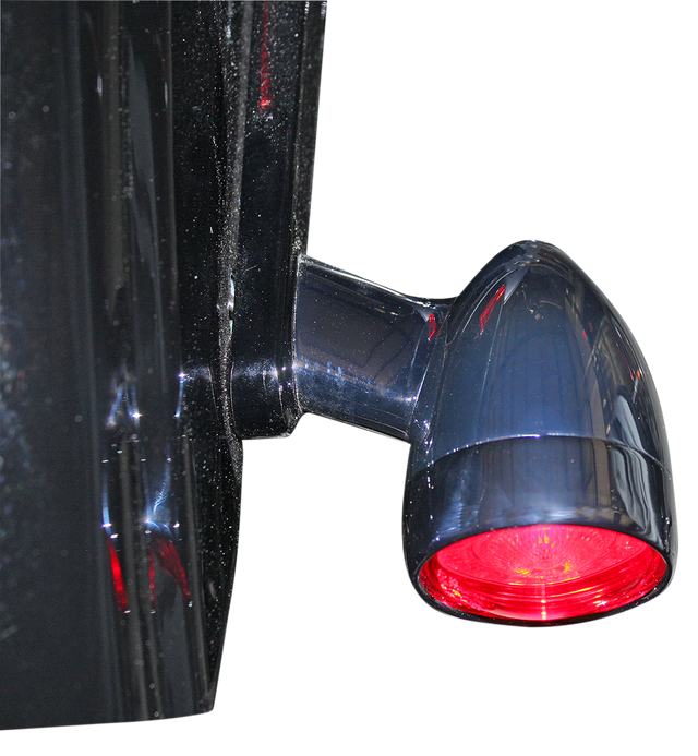 Custom Dynamics Bullet Turn Signal - 1157 - Chrome - Red Lens PB-BB-RR-1157CR - Cycle City Outdoors