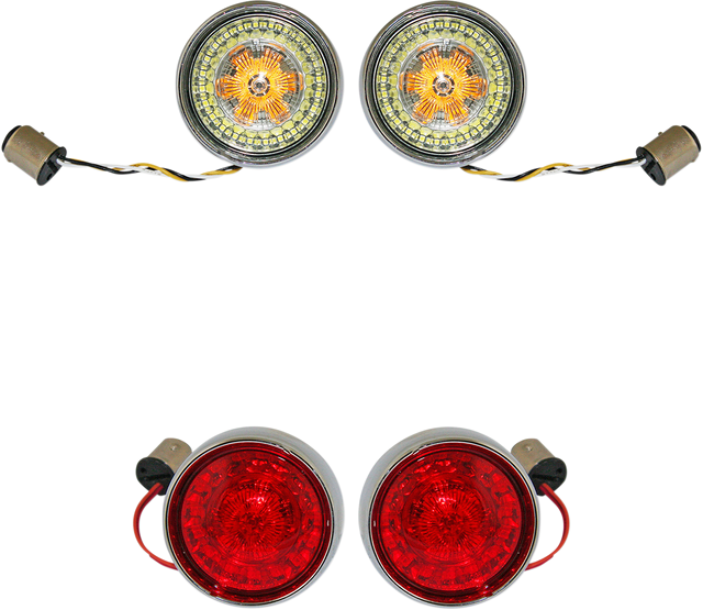 Custom Dynamics Full Bullet Turn Signal Conversion Kit - Chrome PB-BCM-BB-C - Cycle City Outdoors