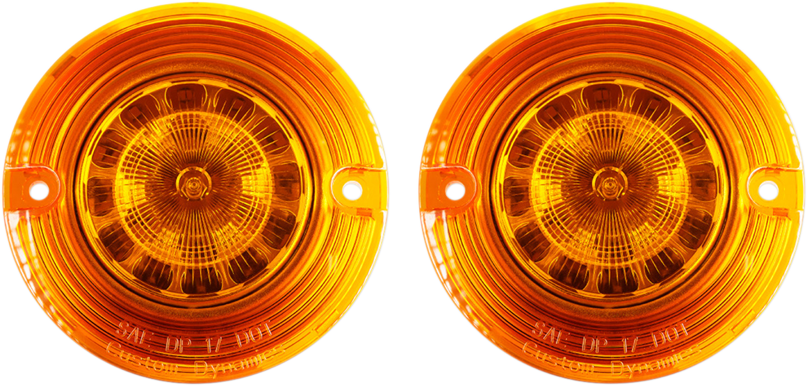 Custom Dynamics Flat Signal Insert - 1156 - Amber PB-A-1156-T - Cycle City Outdoors