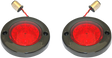 Custom Dynamics LED Flat Turn Signals - 1156 - Black - Red Lens PB-FB-R-1156BR - Cycle City Outdoors