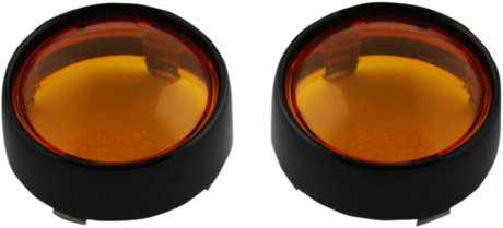 Custom Dynamics Bullet Signal Lenses - Black/Amber PB-B-BEZ-BA - Cycle City Outdoors
