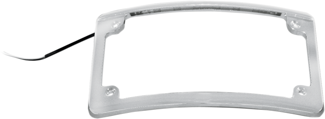 Custom Dynamics LED License Plate Frame - Chrome LPF-RAD-C-LP - Cycle City Outdoors