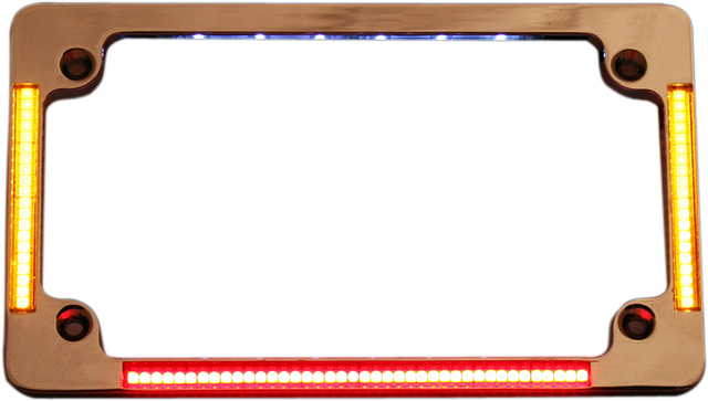 Custom Dynamics License Plate Frame - Chrome TF04-C - Cycle City Outdoors