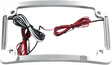 Custom Dynamics Tri-Radius License Plate Frame w Flushmount LEDs - Chrome TF06-C - Cycle City Outdoors