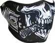 ZAN HEADGEAR Neoprene Half Mask - Skull WNFM712H