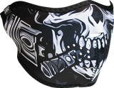 ZAN HEADGEAR Neoprene Half Mask - Skull WNFM712H