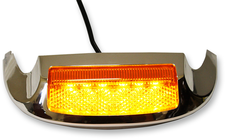 Custom Dynamics LED Front Fender Tip - Amber LED/Smoke Lens - Chrome GEN-FT-AS - Cycle City Outdoors