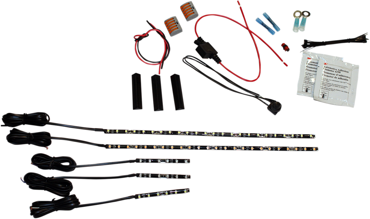 Custom Dynamics Low-Profile LED Accent Lights - 72-LED - White M2SB1WHITE - Cycle City Outdoors
