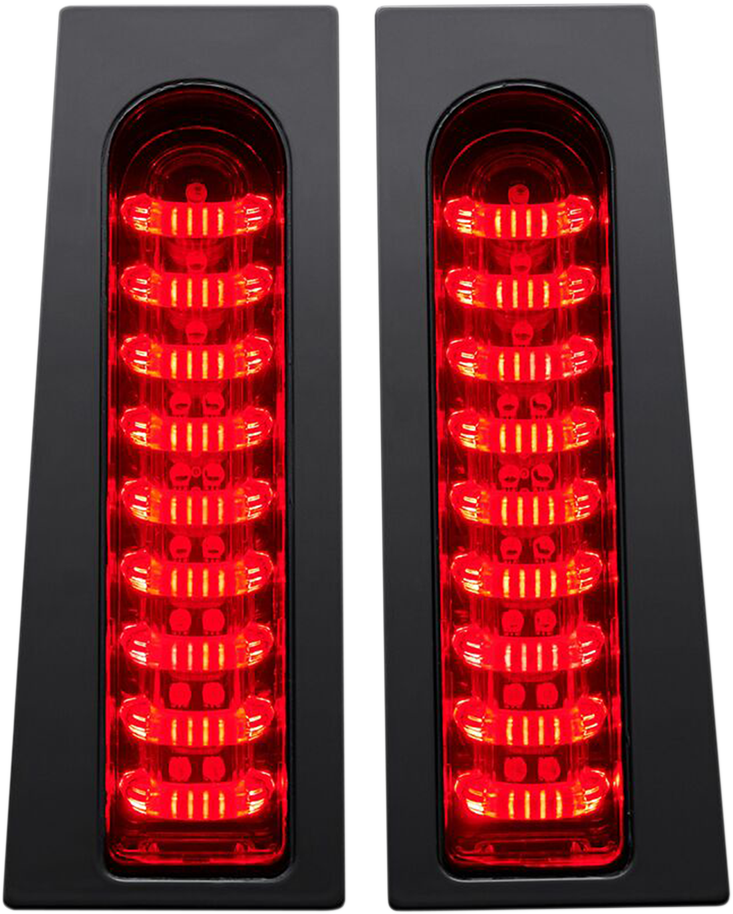 Custom Dynamics ProBEAM? Fillerz? Lights - Red - Gloss Black PB-FILL-R-B - Cycle City Outdoors