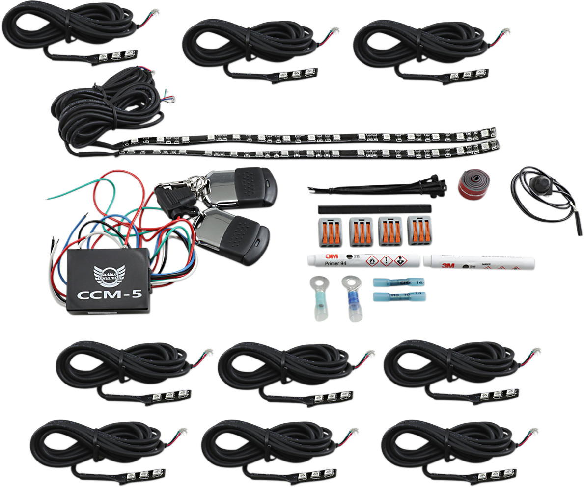 Custom Dynamics Full Lighted Engine Kit - Indian CD-IND-TMWK1 - Cycle City Outdoors