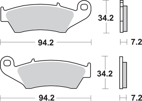 SBS Sintered Front Brake Pads - 694SI (Honda / Gas Gas / Suzuki / Kawasaki / Yamaha / Beta 1984–2024)