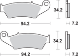 SBS HF Series Organic Base Front Brake Pads - 694HF (Gas Gas / Suzuki / Honda / Kawasaki / Yamaha / Beta 1984–2024)