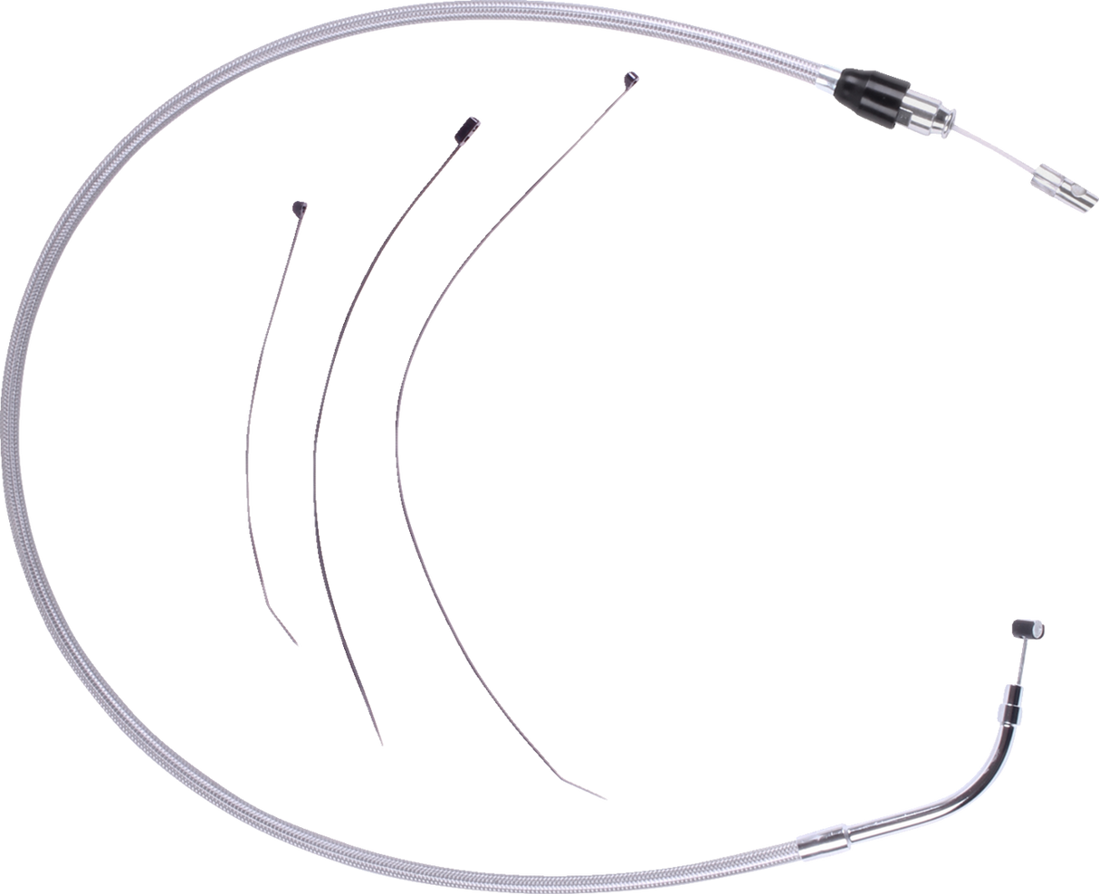 DRAG SPECIALTIES Quick Connect Clutch Cable - Upper - Stainless Steel 5323900HE
