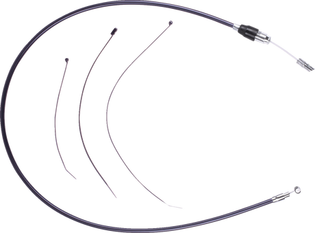 DRAG SPECIALTIES Quick Connect Clutch Cable - Upper - Black/Chrome 4323800HE
