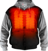 GERBING HEATED CLOTHING 7V Battery Heated Hoodie - Black - Medium GERHDY7VUNIBLKM
